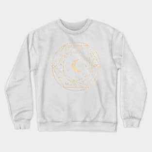 Gold Boho Space Galaxy Crewneck Sweatshirt